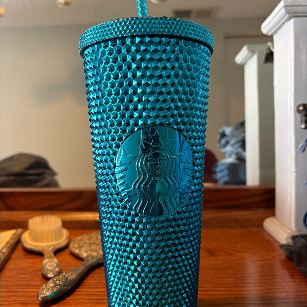Starbucks Teal Studded Tumbler
